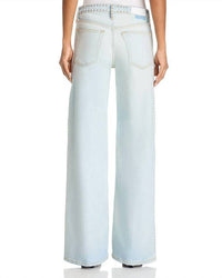 Re/Done - Studded Mini Rise Wide Leg Jeans