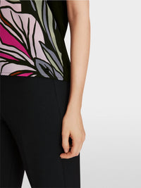 Marc Cain - Opulent Floral Print Short Sleeve Blouse