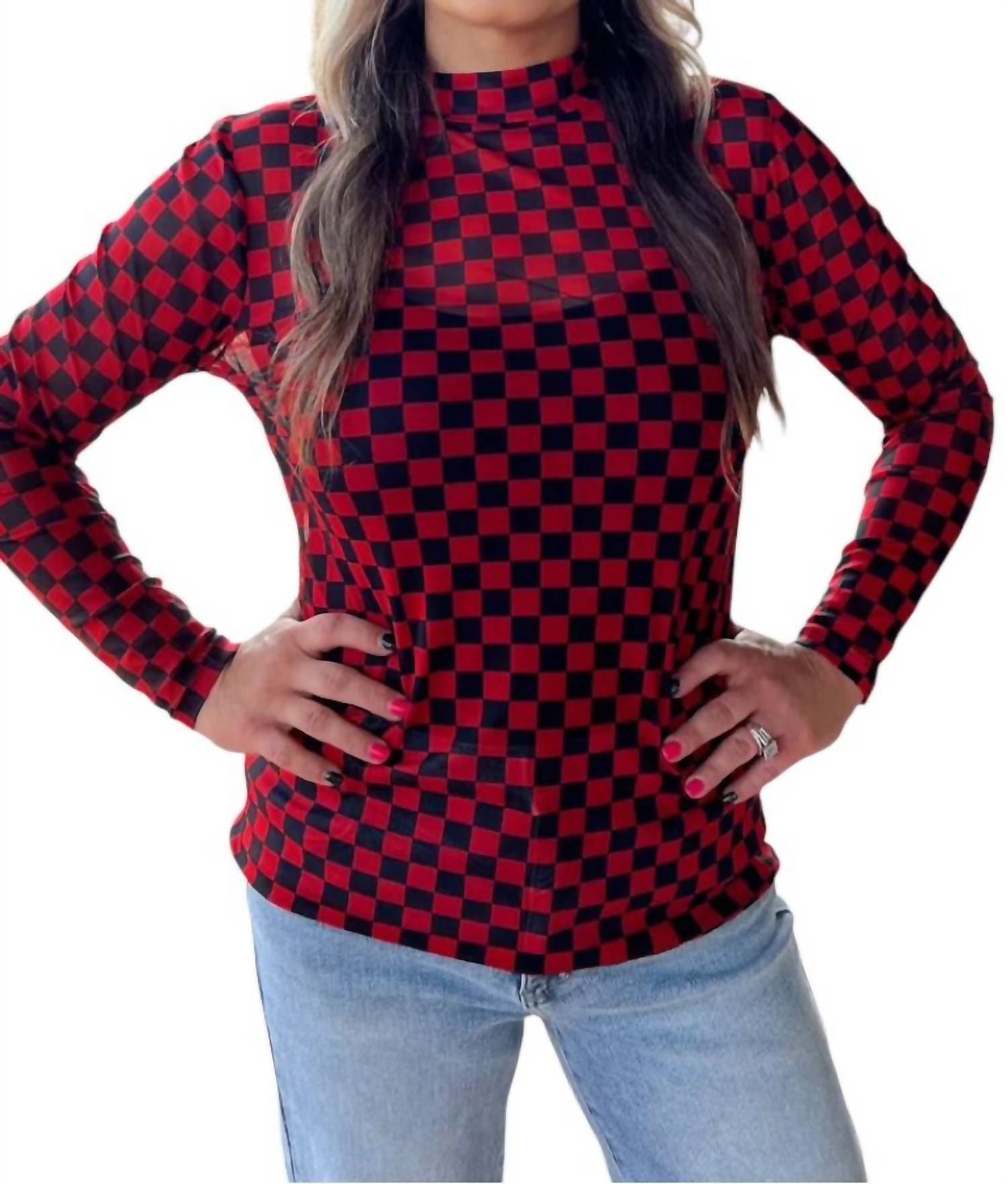 Sterling Kreek - Pep Rally Mesh Long Sleeve Top