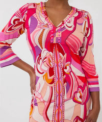 ESQUALO Ditte Beads Disco Hit Knee-length Dress in multicolor - women's dress - alternate view