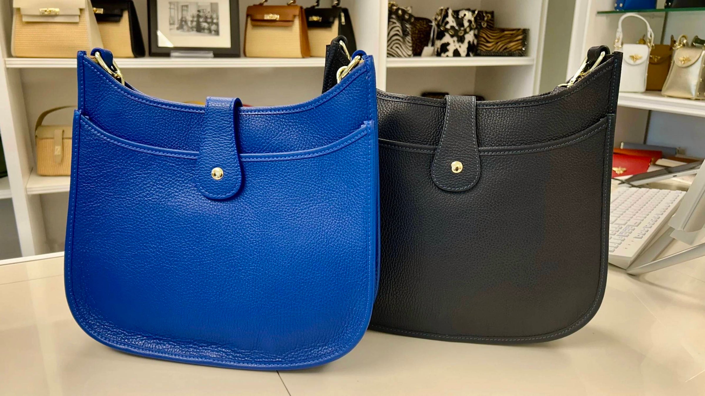 German Fuentes - Women's Medium Leather Crossbody Bag