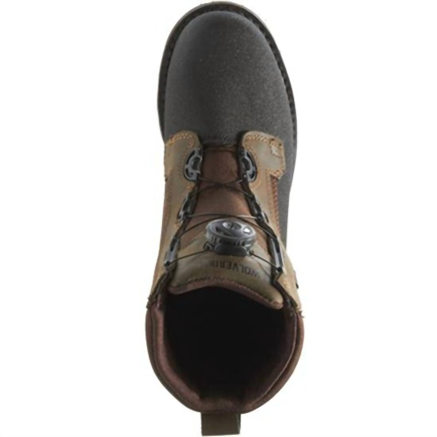 Wolverine Men's Drilbit Boa Steel Toe Boots in real brown - men's boots - alternate view