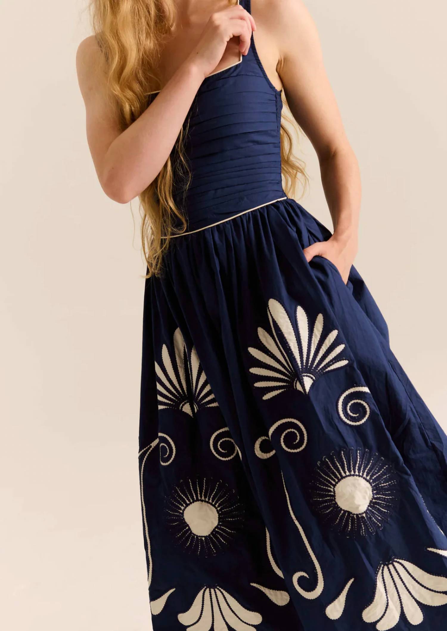 Carolina K - Almara Embroidered Midi Dress