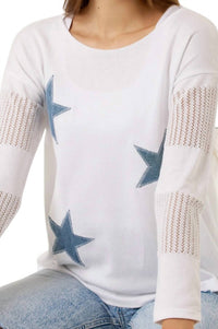 French Kyss - Long Sleeve Star Top