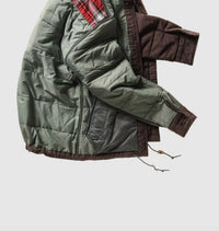 Relwen Men's Moleskin Snap Cpo Jacket in dark brown - men's jacket - alternate view