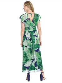 Donna Morgan - V-Neck Floral Maxi Dress
