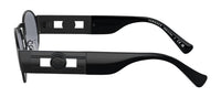 Versace - Oval Metal Sunglasses with Grey Lens