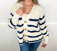 White Birch - Layering Up Knit Long Sleeve Cardigan