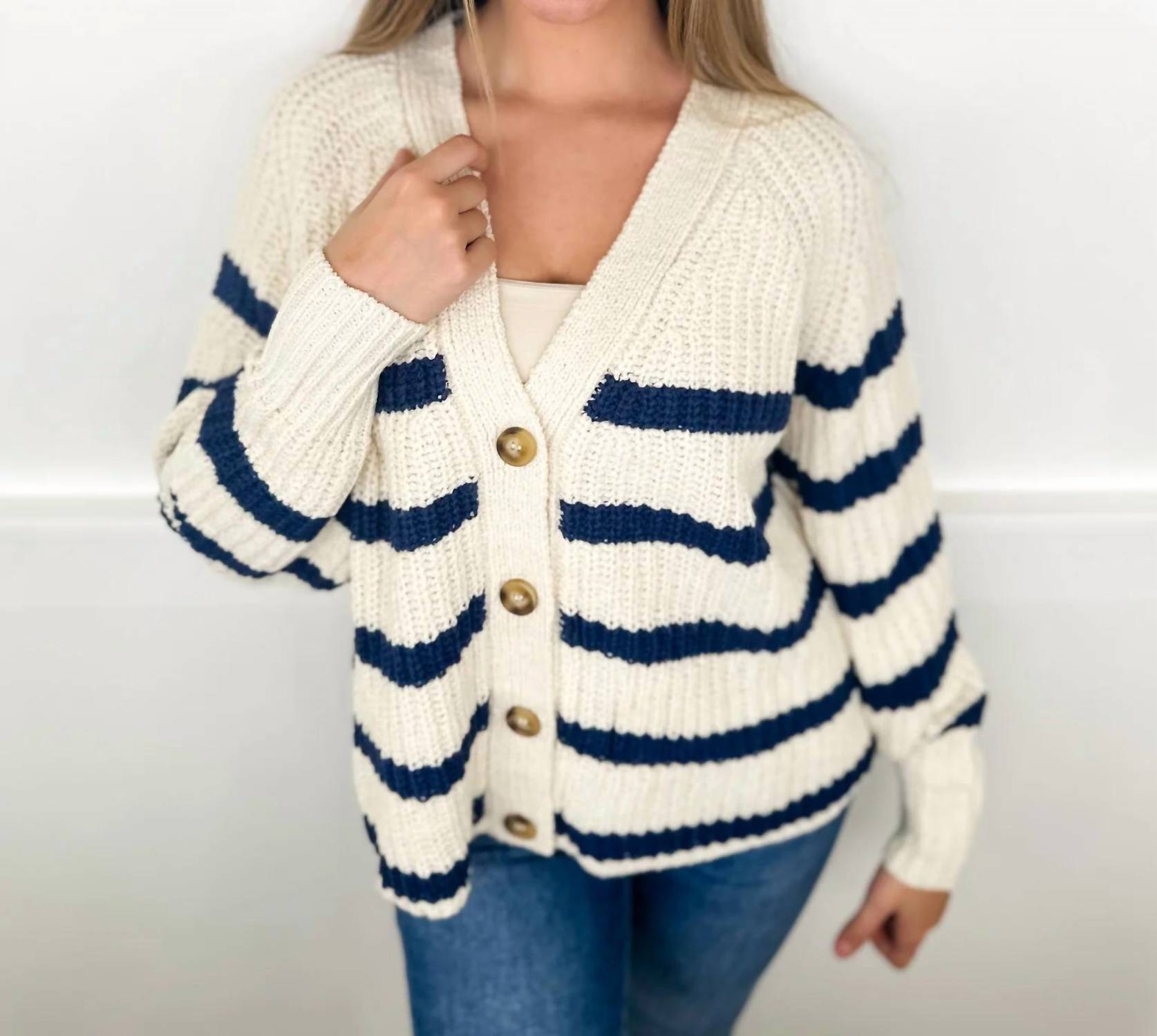 White Birch - Layering Up Knit Long Sleeve Cardigan