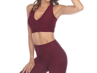 GOLDHAUS Tiktok Sports Bra in burgundy - women's intimate - view 4