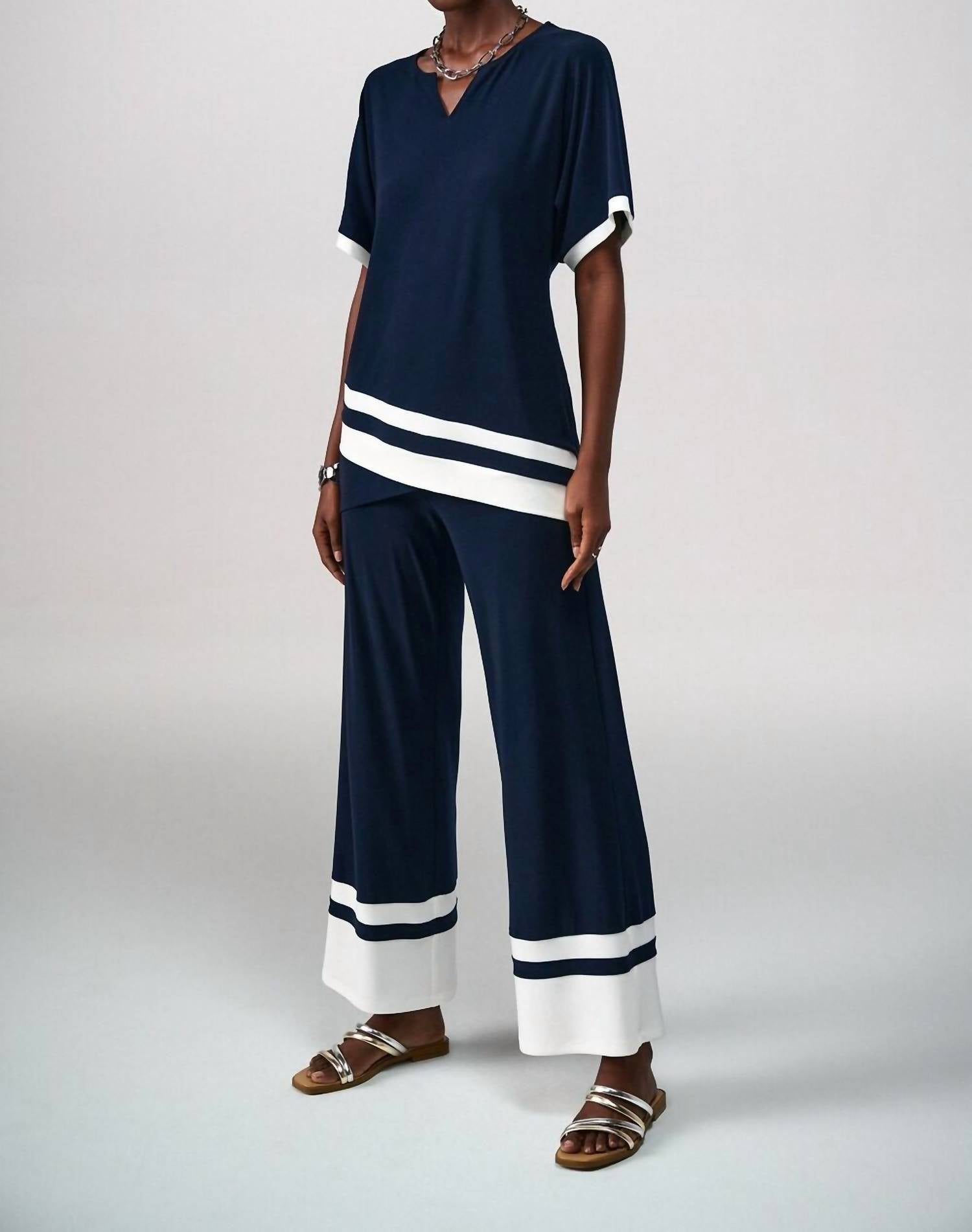 Joseph Ribkoff - Full-length Wide-leg Trousers