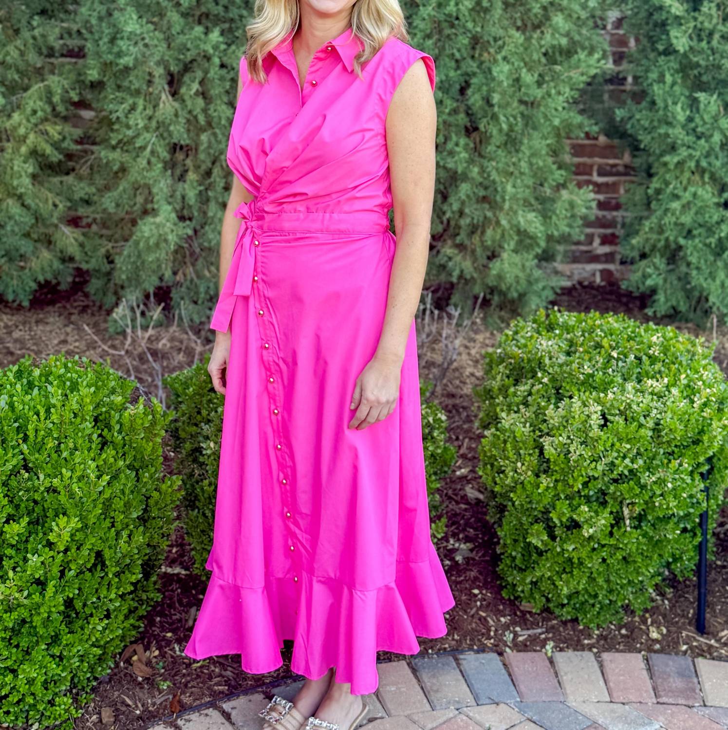 Whimsical Mimsy - Wrap Style Midi Dress
