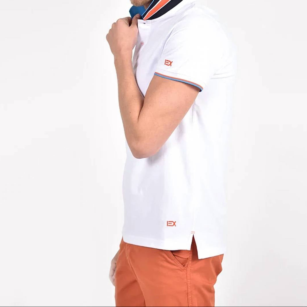 Eight X - Double Sided Collar With Multi Colored Stripes Polo