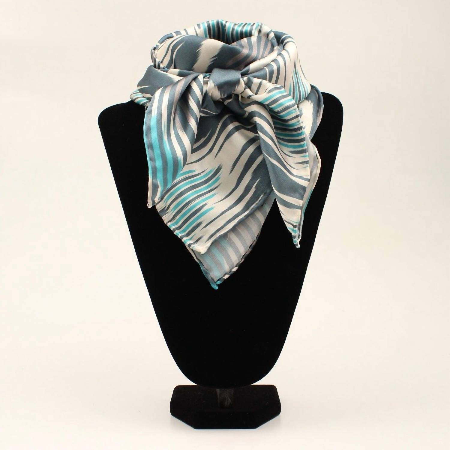 M&F Western Women's Silk Scarf in multiple - women's scarf - detail view