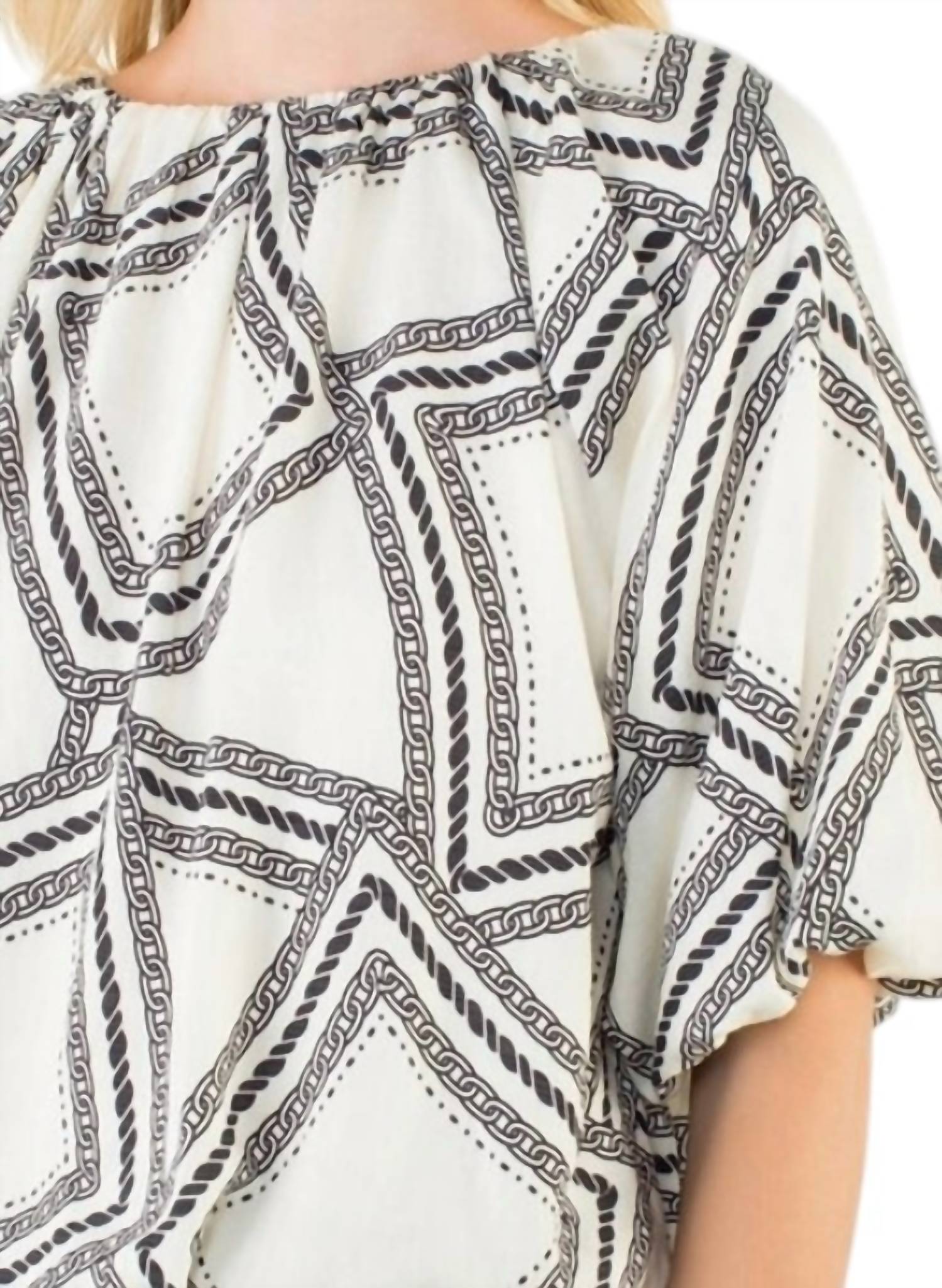 Thml - Short Sleeve Pattern Flowy Top