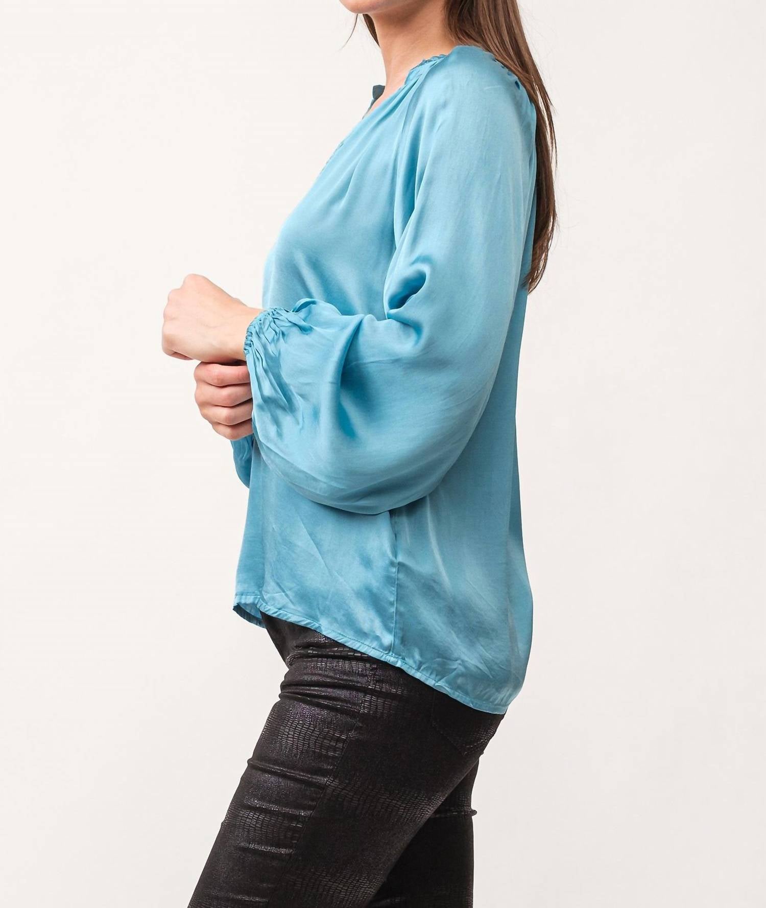 Dear John Denim - Manon V- Neck Long Sleeve Blouse