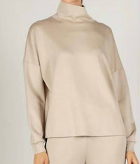 P.Cill - Mock Neck Scuba Sweatshirt