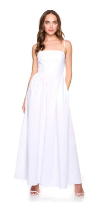 Susana Monaco - Poplin Lace Up Maxi Dress