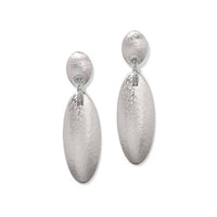 Brighton Women's Meridian Orbit Oval Post Drop Earrings in silver - women's jewelry