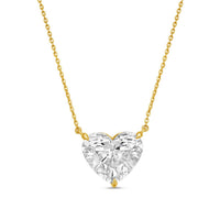Diana M Jewels - 8.00 Cts Lab Grown Heart Diamond Pendant Necklace