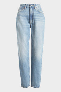 Re/Done - Taper High Rise Ankle Straight Jeans