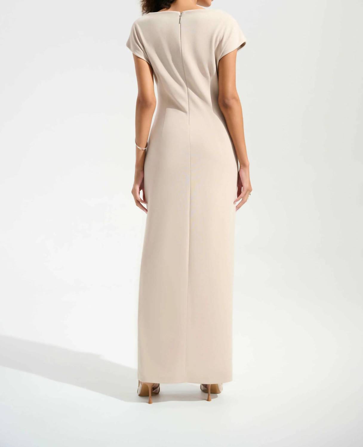 Joseph Ribkoff - Scuba Crepe Sheath Maxi Dress