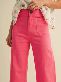 &Merci - High Waist Cropped Wide Leg Pants