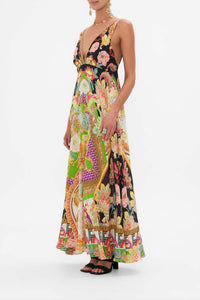 Camilla - Plunge Neck Maxi Dress