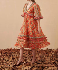 CELiA B Aura Midi Dress in multi - women's dress - alternate view