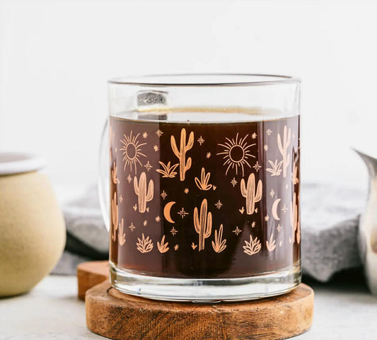 The Care Collective - Cactus Glass Mug