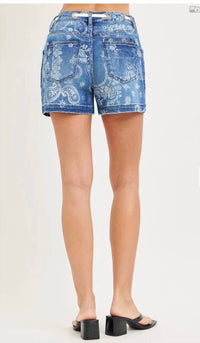 Risen - Paisley Print Shorts