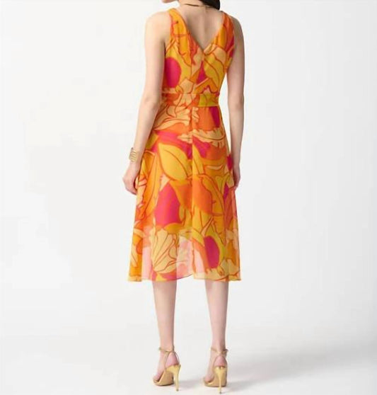 Joseph Ribkoff - Tropical Print Wrap Dress
