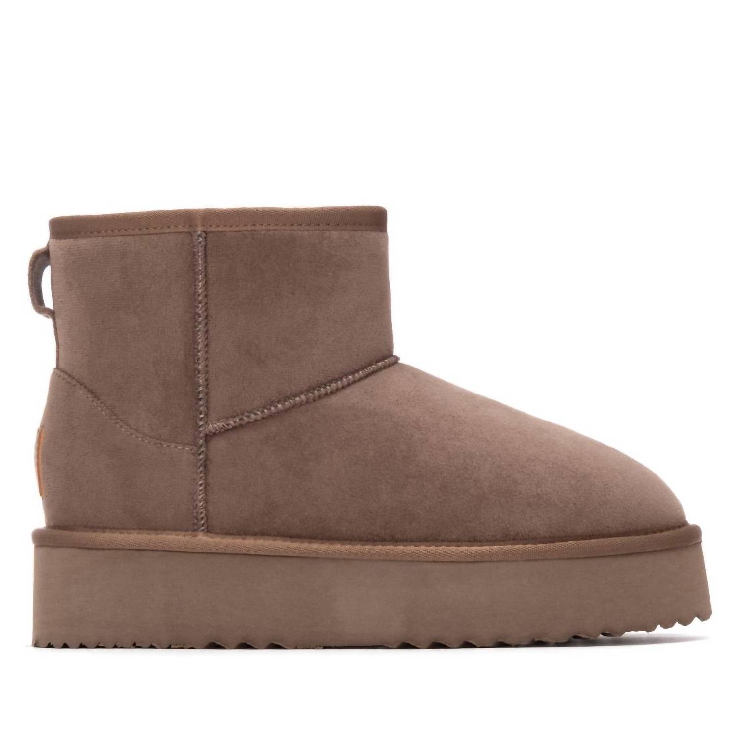 Xti - Women’s Suede Platform Ankle Booties