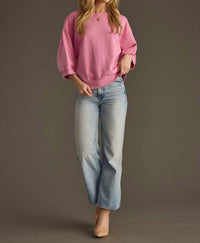 Panache - Reese Short Sleeve Sweatshirt Pink