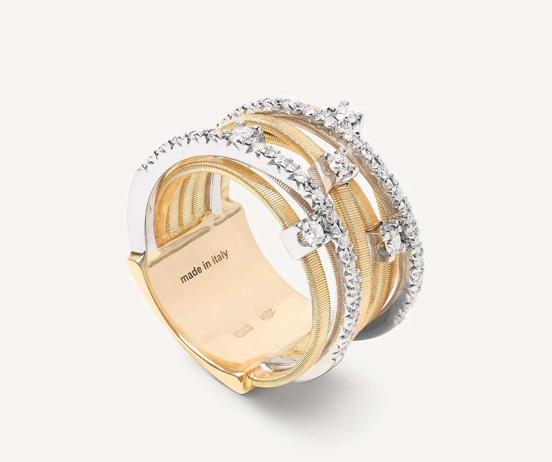 Marco Bicego - Women's 18k, Diamond 7 Row Goa Ring