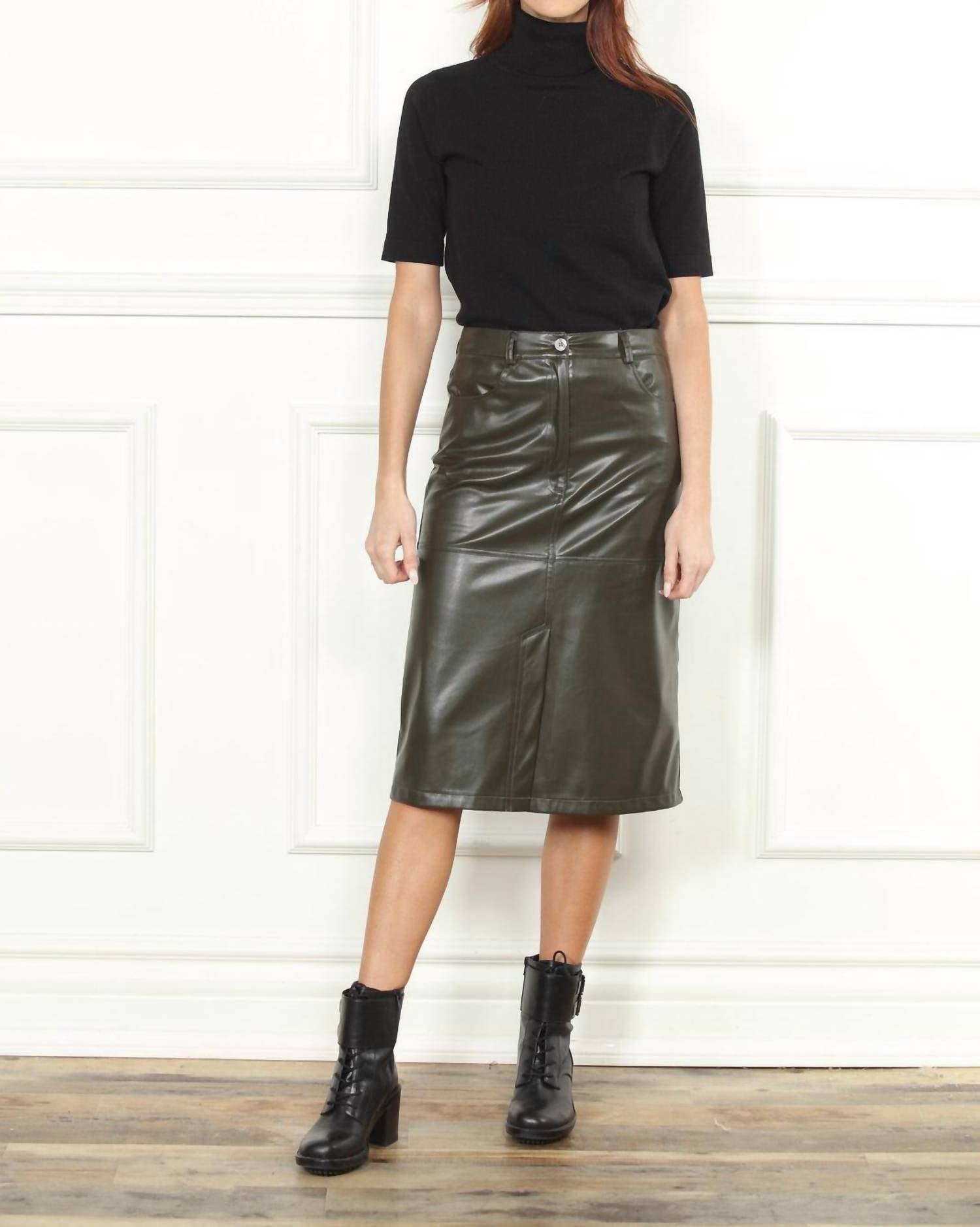 Zero Degree Celsius - Vegan Leather Skirt