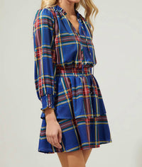 Sugarlips - Lakeview Plaid Clifton Double Ruffle Dress