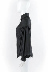 Alexander Mcqueen - Women's Pre-loved Overlook Pleated Bishop Sleeve Top