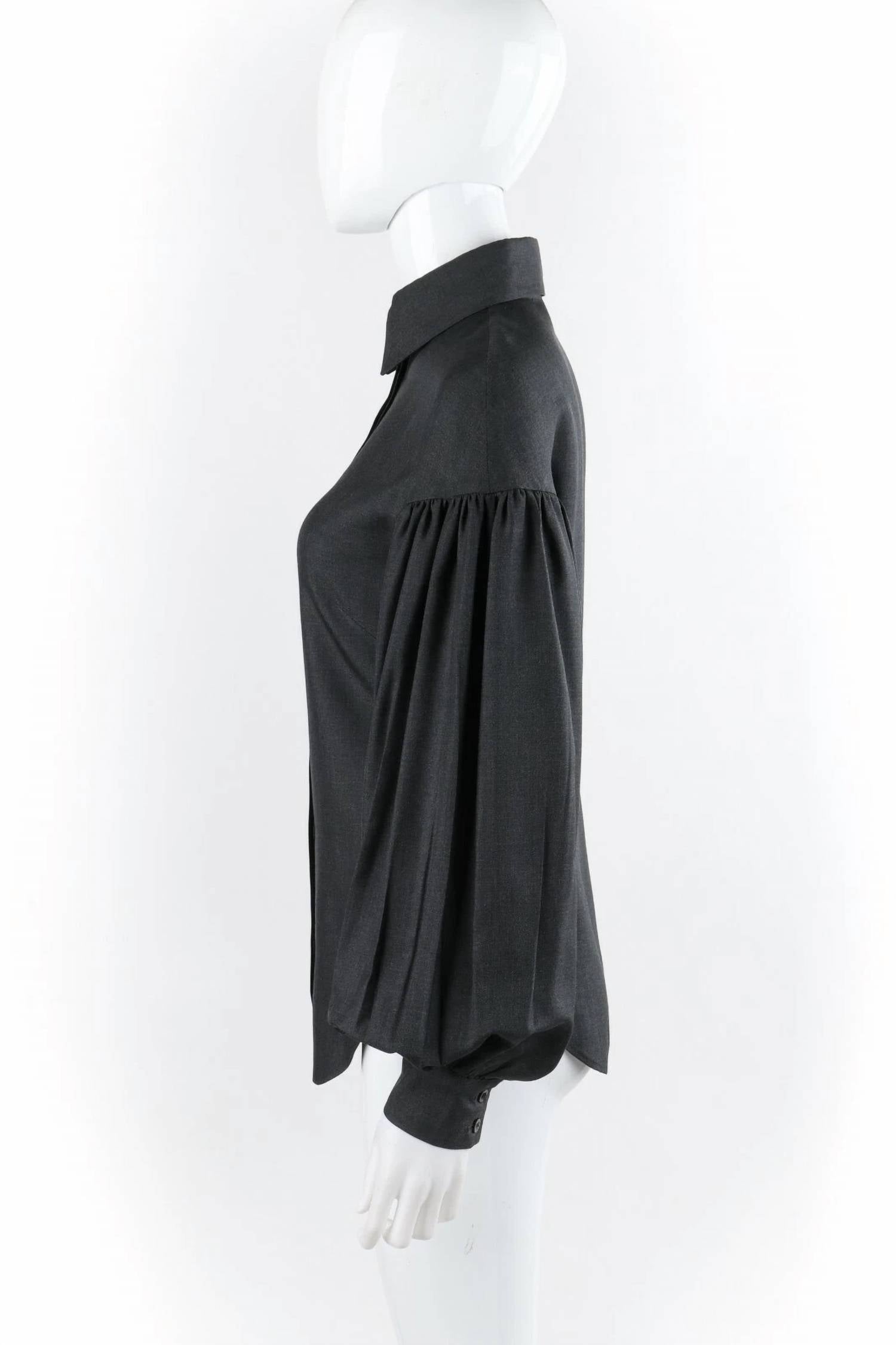 Alexander Mcqueen - Women's Pre-loved Overlook Pleated Bishop Sleeve Top