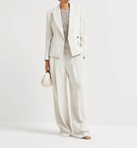 Brunello Cucinelli - Canvas Cropped Blazer