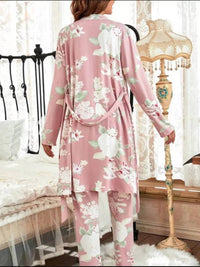 Wholesalesir - 3 Piece Roses Pajama Set