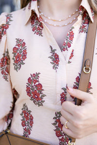 Entro - Floral Puff Sleeve Mini Dress