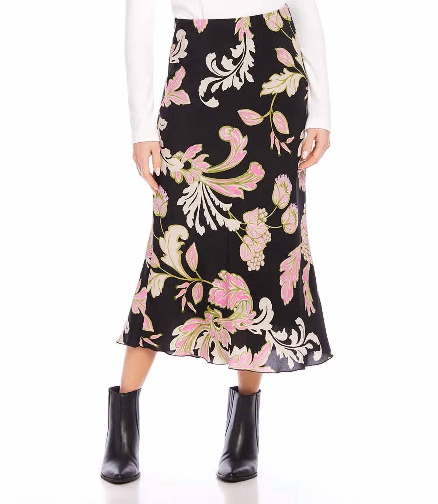 Karen Kane - Brissa Bias Cut Midi Skirt
