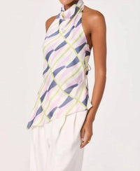 Astr - Bristol Draped Halter Top