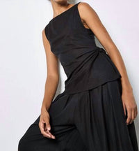 APRICOT Side Knot Top in black - women's tank top - alternate view