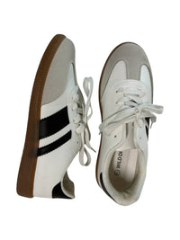 WILD DIVA Women's Retro Stripe Tennis Shoe in white - women's sneaker