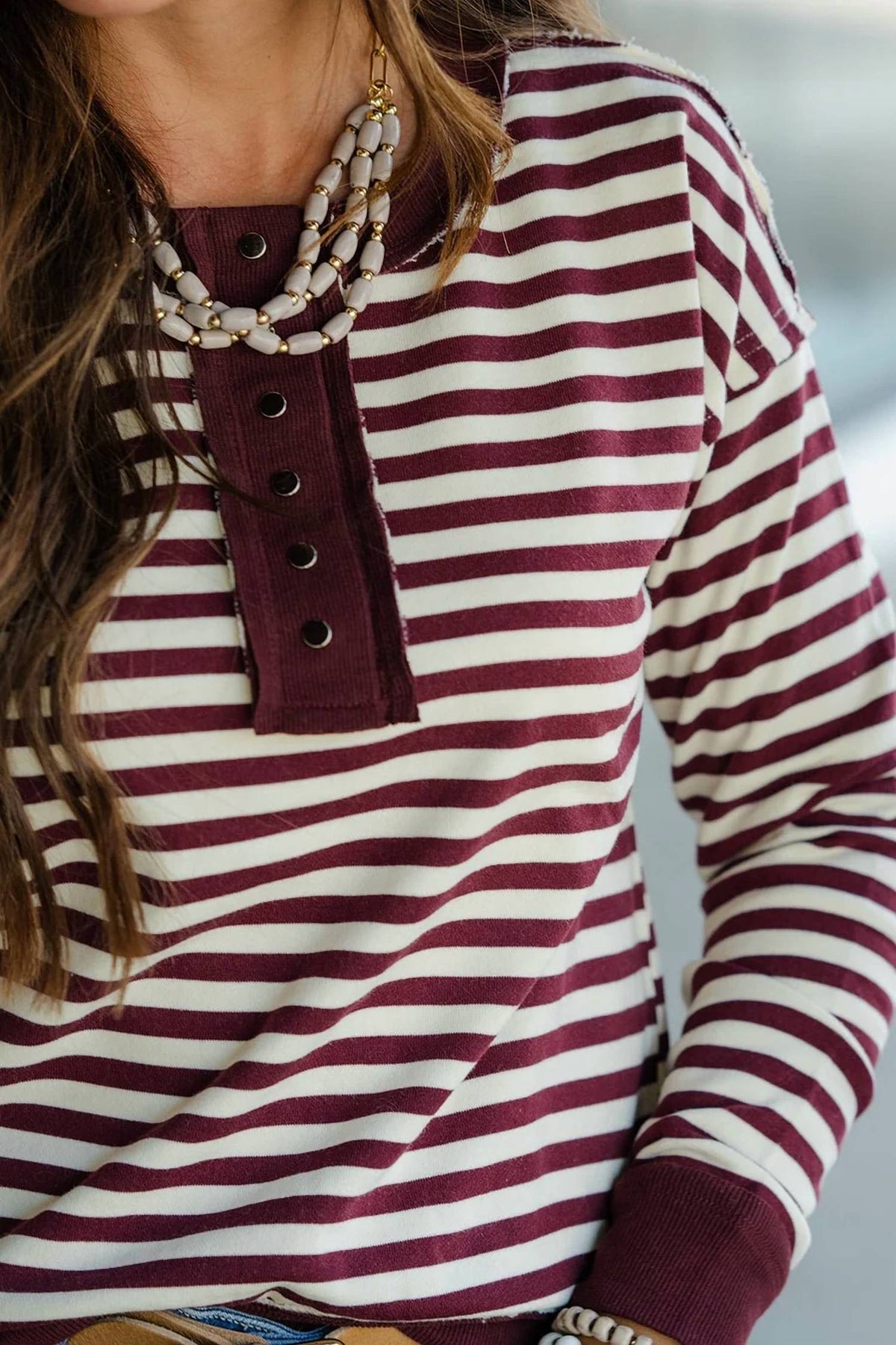 Staccato - Lucia Light Weight Striped Pullover Sweater