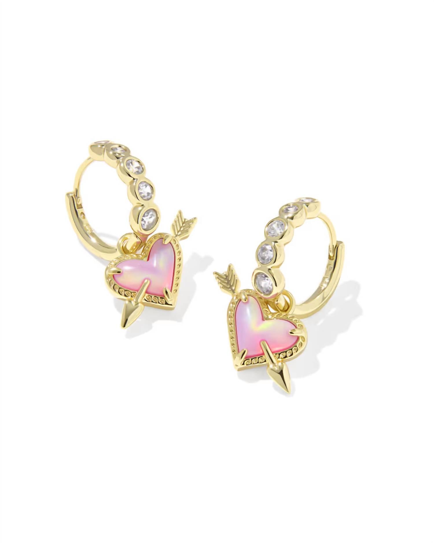 Kendra Scott - Women's Ari Heart Arrow Convertible Huggie Earrings