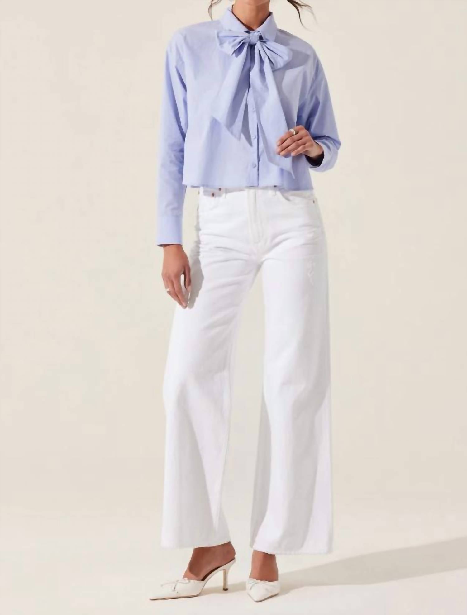 Astr - Wendi Bow Tie Blouse