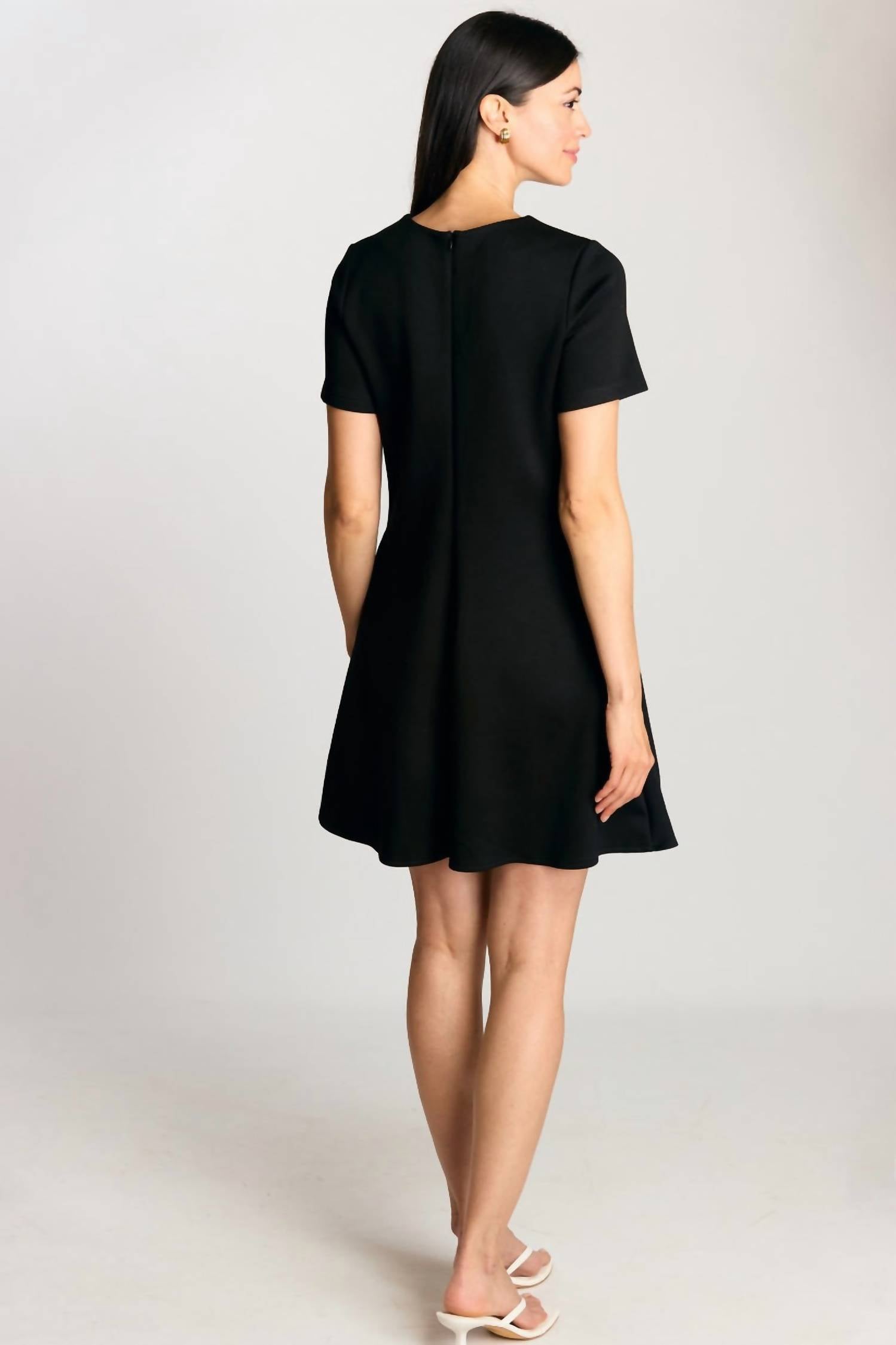 P.Cill - Butter Modal Short Sleeve Tailored Mini Dress